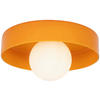 DECKENLEUCHTE 35/18 cm   - Orange, Design, Glas/Metall (35/18cm) - Collet's Monde