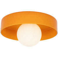 DECKENLEUCHTE 35/18 cm   - Orange, Design, Glas/Metall (35/18cm) - Collet's Monde