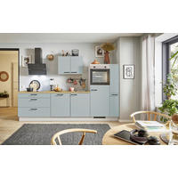 KÜCHENBLOCK PN 105 280 cm  in Eichefarben, Hellgrün, Kaschmir  - Kaschmir/Eichefarben, Design, Holzwerkstoff/Metall (280cm) - Pino