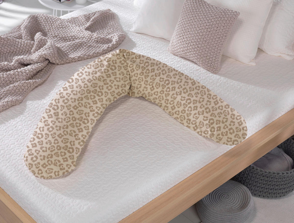 STILLKISSEN BAMBOO COLLECTION  190/40 cm  - Beigebraun, Basics, Textil (190/40cm) - Theraline