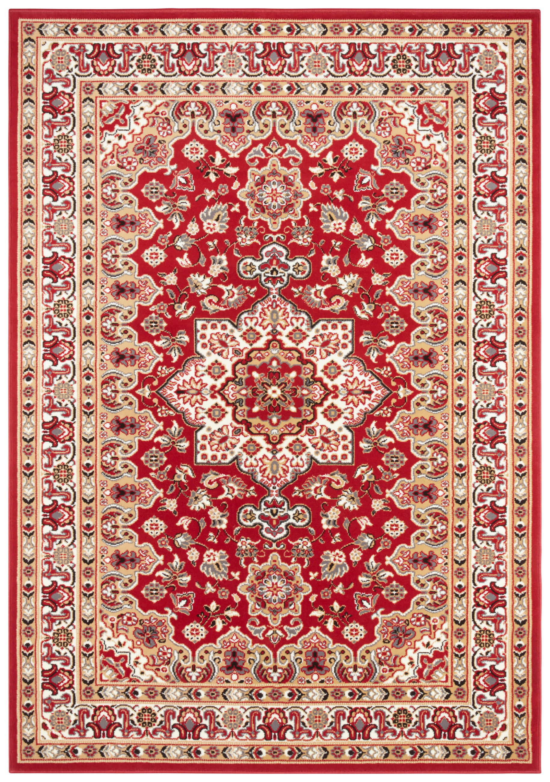 VINTAGE-TEPPICH 80/150 cm Mirkan Multicolor, Rot  - Rot/Multicolor, Basics, Kunststoff/Textil (80/150cm)