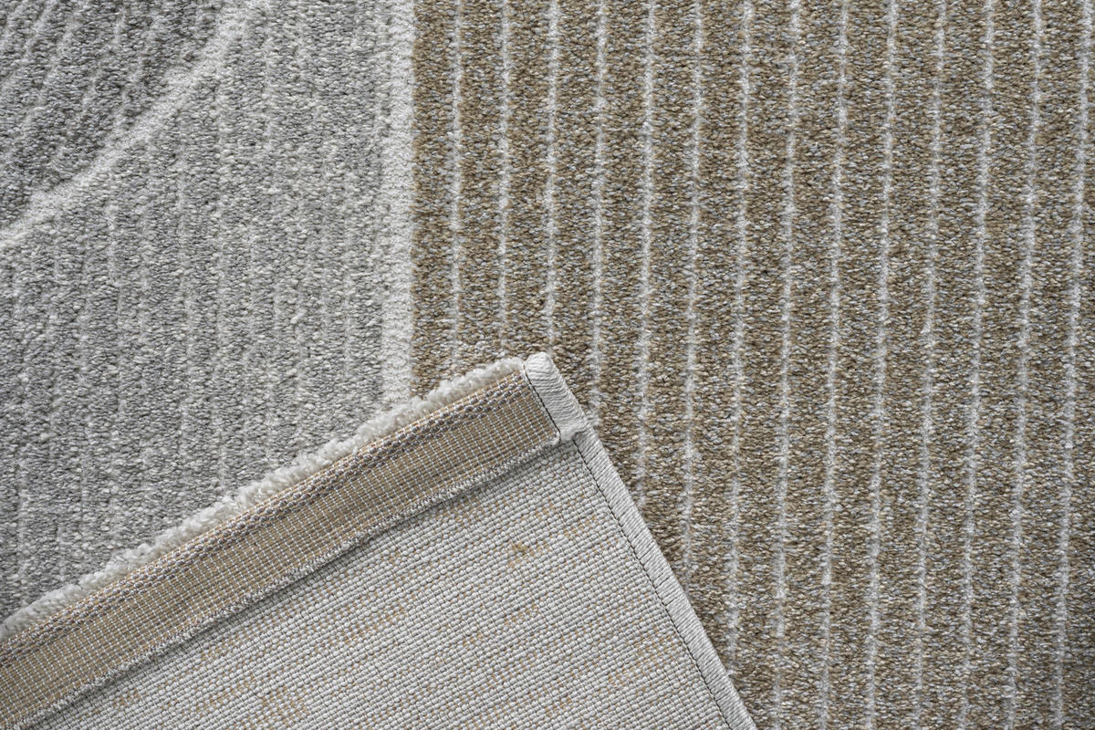 WEBTEPPICH 160/230 cm Valencia Grau, Goldfarben, Hellgrau  - Goldfarben/Hellgrau, Design, Textil (160/230cm)