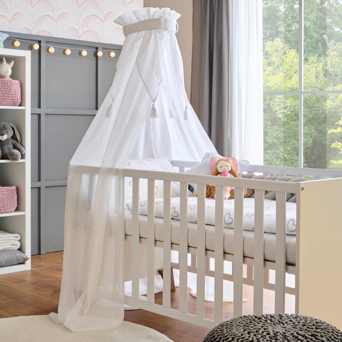 HIMMEL VIKTORIA Voile 180/260 cm  - Weiß, Basics, Textil (180/260cm) - Patinio