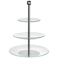 ETAGERE 3-stöckig - Transparent, Design, Glas (26,60/36,00/26,60cm) - Leonardo
