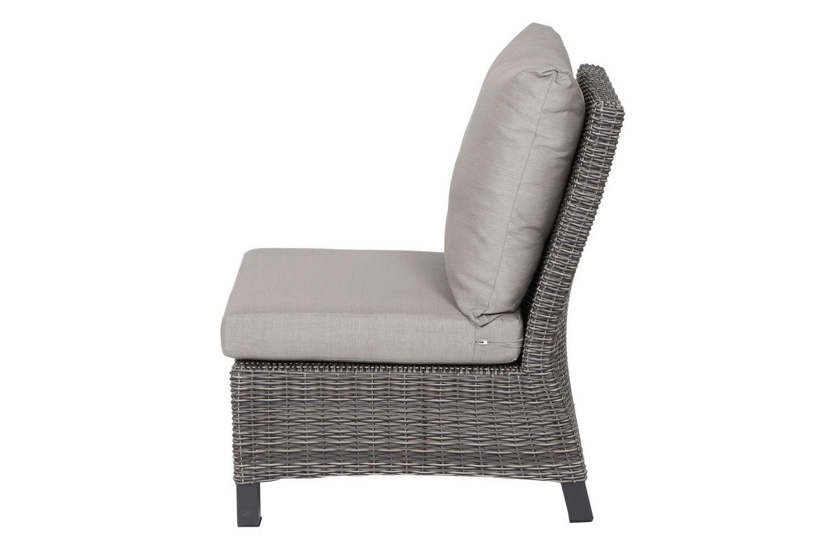 LOUNGEGARNITUR 5-teilig   302/88/219 cm Aluminium  - Grau, Basics, Keramik/Kunststoff (302/88/219cm) - Siena Garden