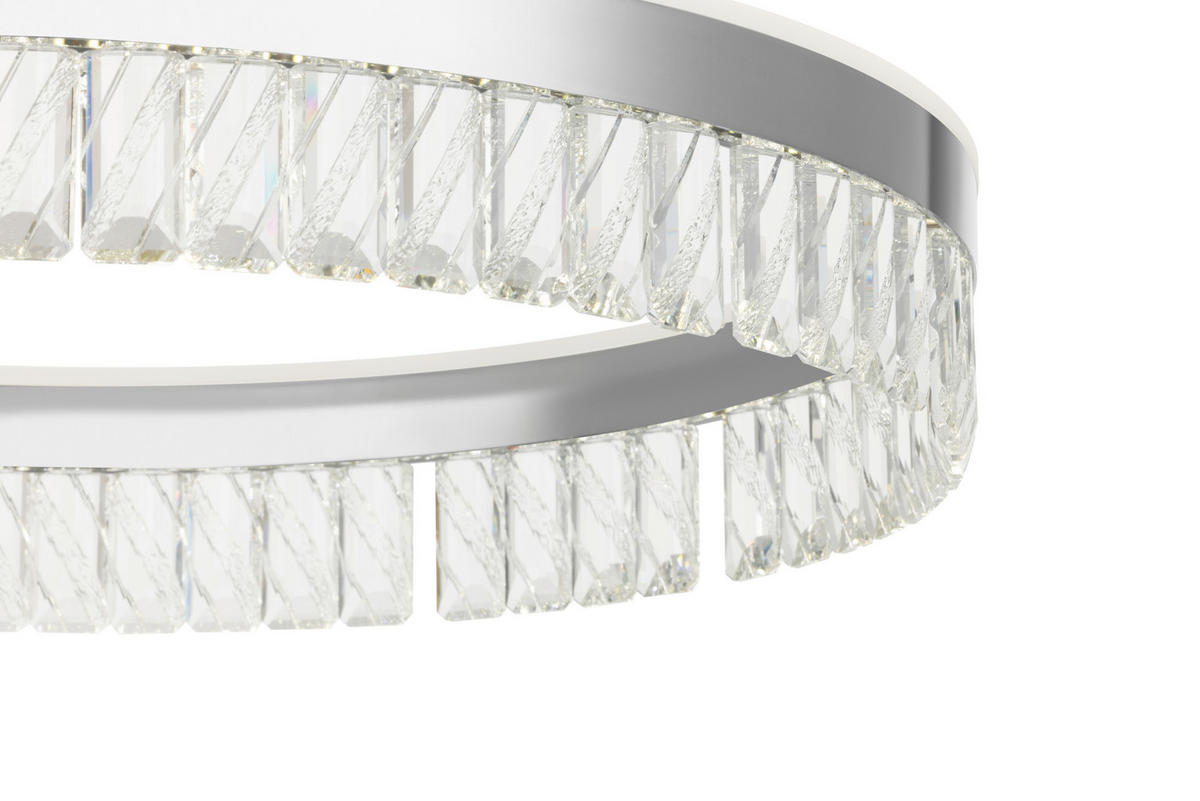 LED-HÄNGLAMPA Bunda 60/150 cm  - klar, Design, metall/glas (60/150cm) - Glandor