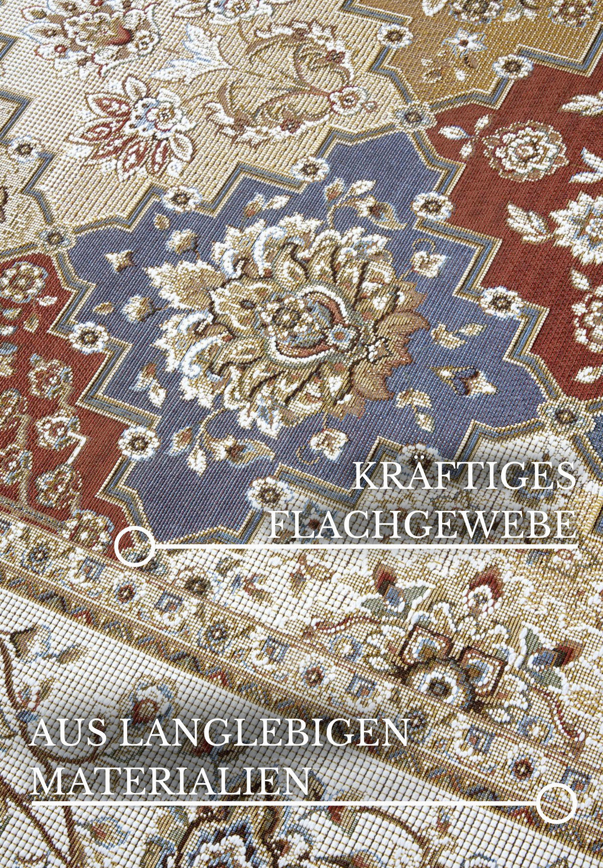 OUTDOORTEPPICH 200/285 cm Kollektion 1767 Creme, Multicolor  - Multicolor/Creme, Design, Kunststoff (200/285cm) - Villeroy & Boch