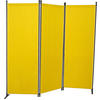 SICHTSCHUTZ - Gelb/Grau, Basics, Textil/Metall (165/165/51cm) - Boxxx