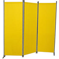SICHTSCHUTZ - Gelb/Grau, Basics, Textil/Metall (165/165/51cm) - Boxxx
