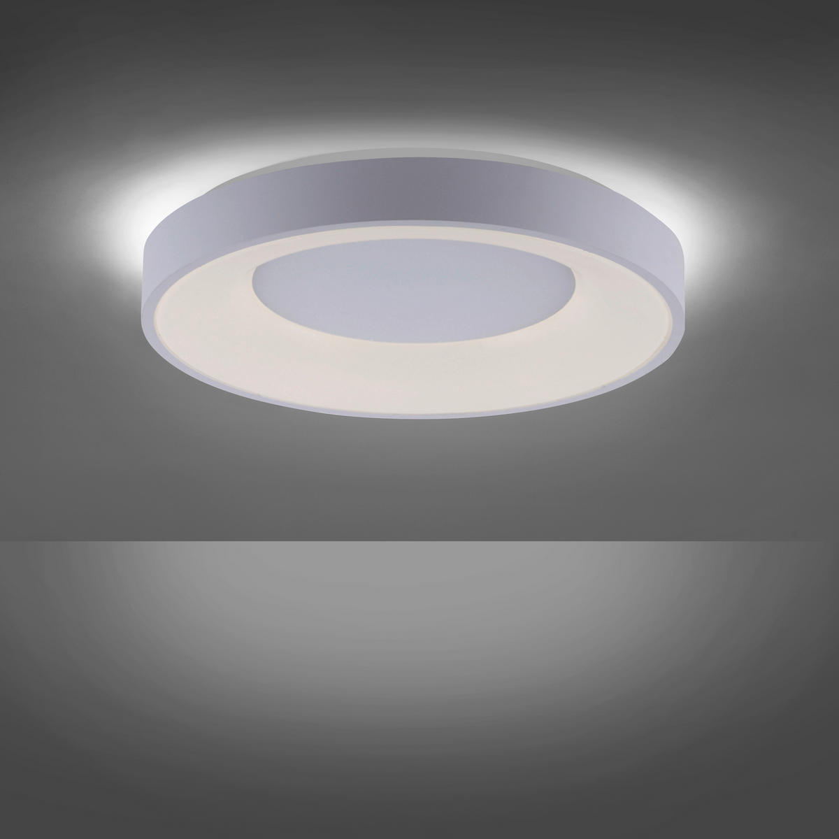 LED-DECKENLEUCHTE Anika 48/48/8 cm   - Weiß, Basics, Kunststoff/Metall (48/48/8cm)