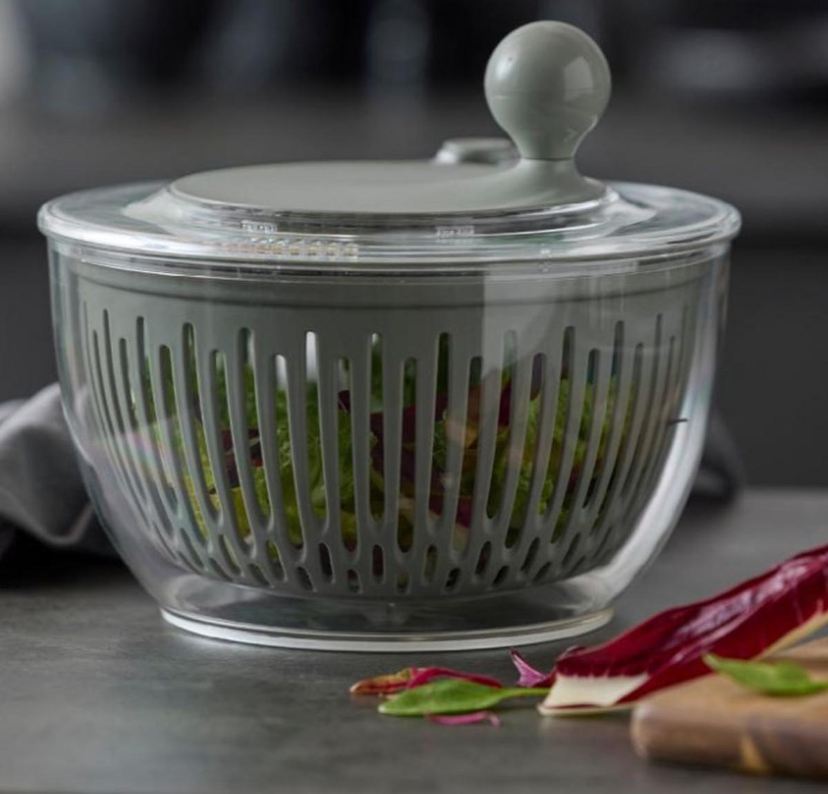 SALLADSSLUNGA - olivgrön, Design, plast (24,5/21/24,5cm) - Tareq Taylor