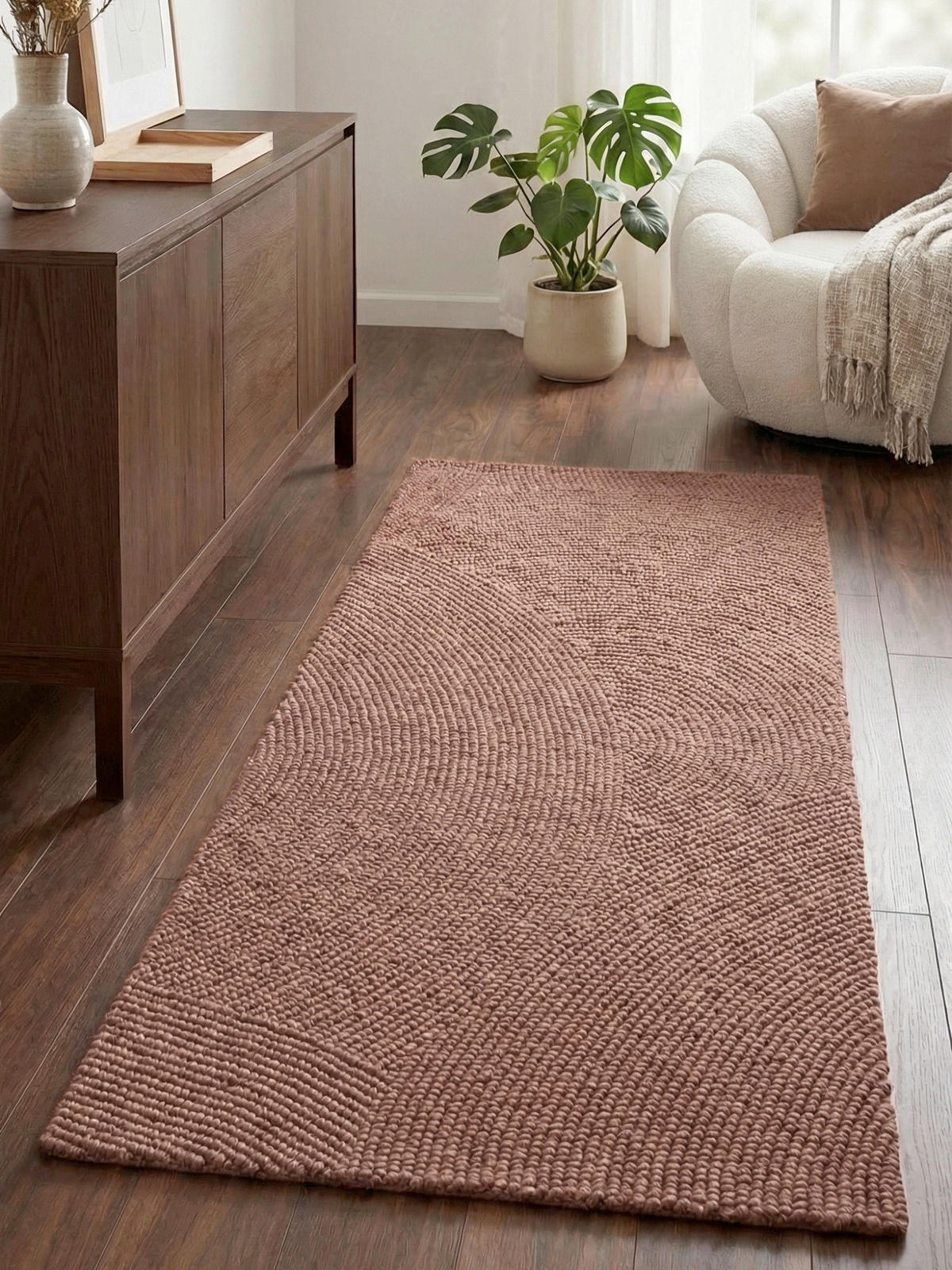 LÄUFER 80/300 cm Calmio  - Altrosa, Basics, Textil (80/300cm) - Hanse Home