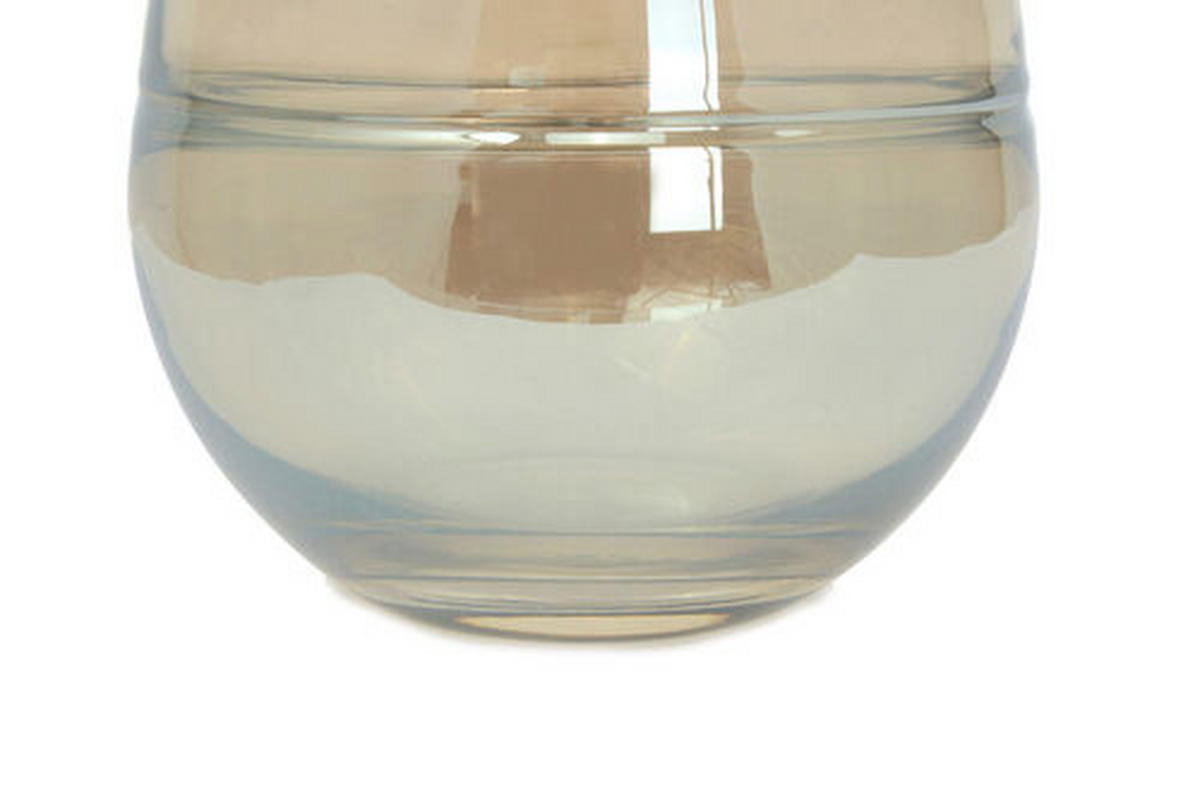 VASE  - Bernsteinfarben, Design, Glas (17/17/17cm) - Kayoom