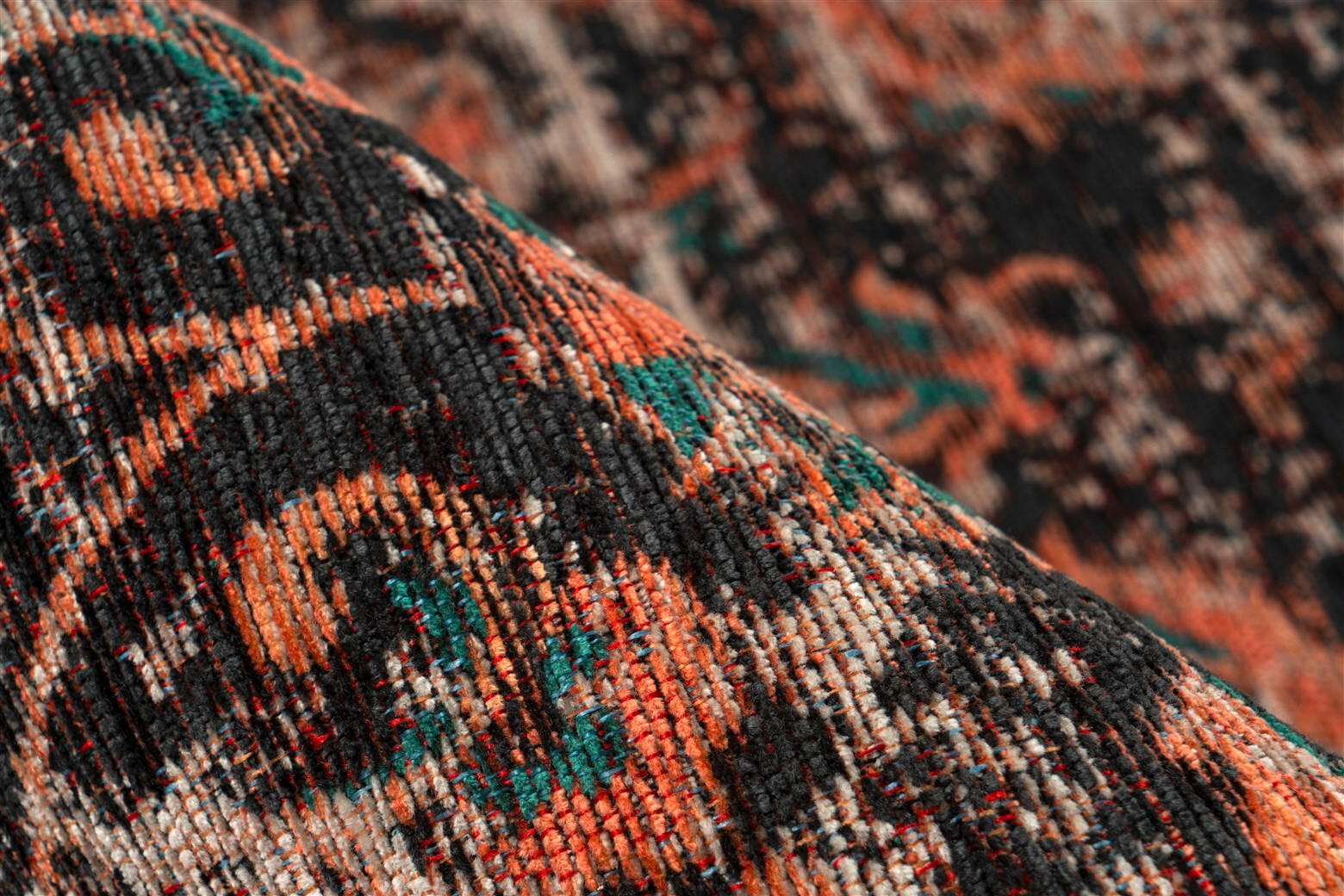 Thumbnail - Kayoom Teppich Charme 225 Multi / Rot, Mehrfarbig, Rot, Textil, Vintage, rechteckig, 160x230 cm, pflegeleicht, Teppiche ...