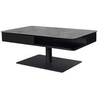 SOFFBORD i metall, glas, keramik, trämaterial 110/65/42-57 cm  - svart/grå, Basics, metall/trämaterial (110/65/42-57cm) - Dieter Knoll