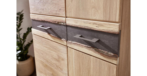 GARDEROBE Eichefarben - Eichefarben, Basics, Glas/Holz (246/202/39cm) - Linea Natura