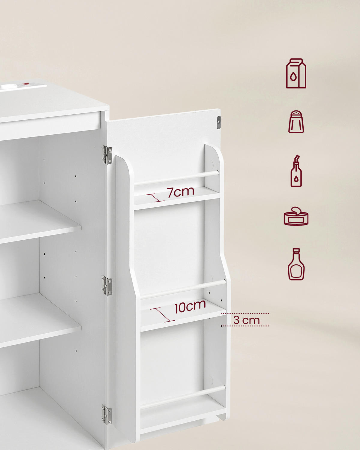 KOMMODE , 90/90/40 cm,  - Weiß, Trend, Holzwerkstoff (90/90/40cm) - Boxxx