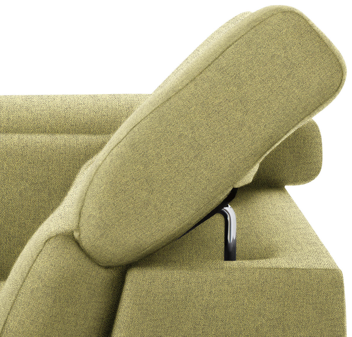 WOHNLANDSCHAFT in Webstoff Grün  - Silberfarben/Grün, Design, Textil/Metall (168/320/226cm) - Xora