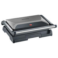 KONTAKTGRILL  - Silberfarben/Schwarz, Trend, Kunststoff/Metall (29,1/26/11,5cm) - Severin