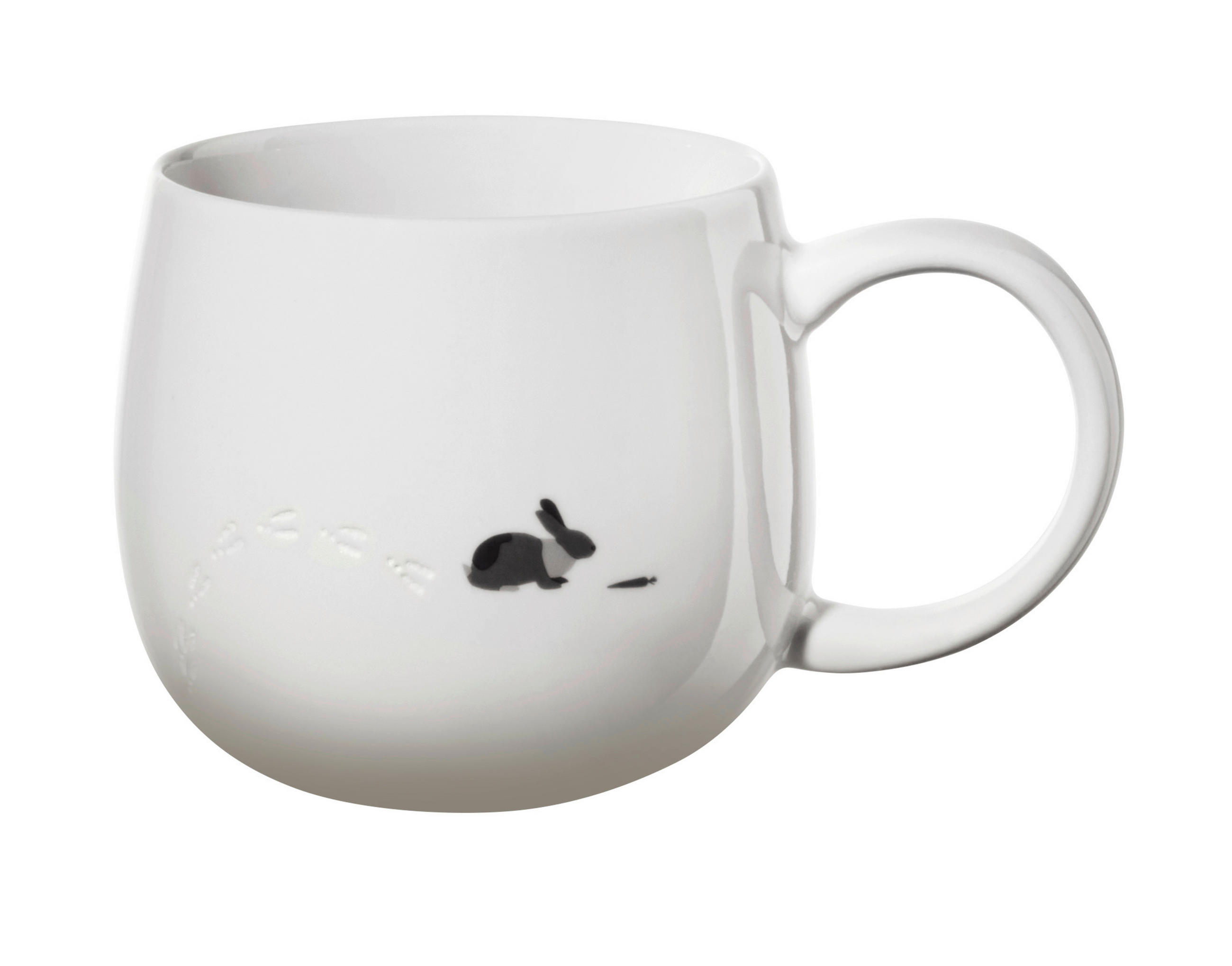 KAFFEEBECHER Magu  400 ml   - Weiß Hochglanz, KONVENTIONELL, Keramik (10,2/9,5cm) - ASA