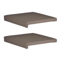 KLEMMKISSEN 2er Set 40/35/38/5/8 cm  - Grau, Basics, Textil (40/35/38/5/8cm)