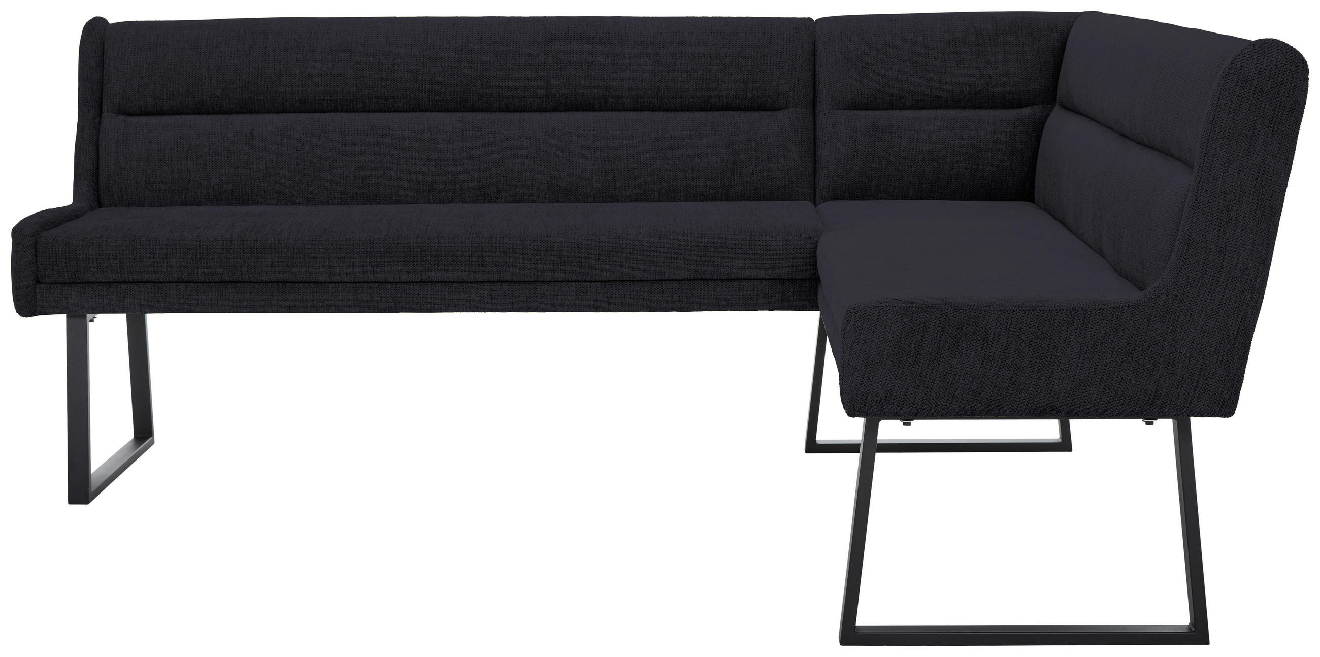 Novel Eckbank Schwarz 217x159 cm