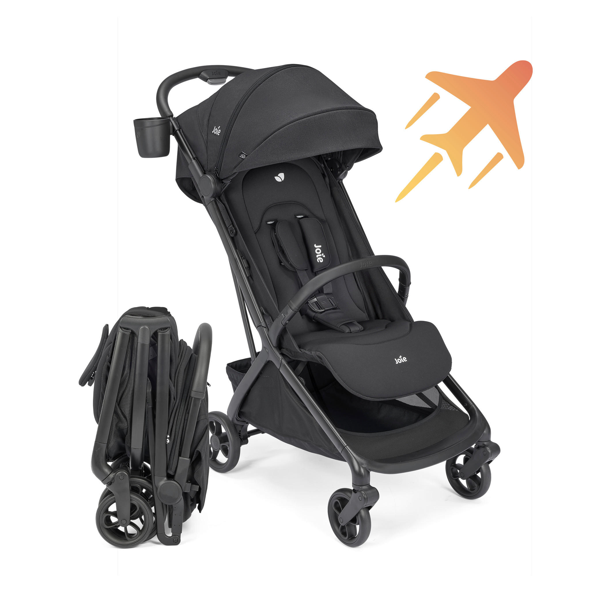 BUGGY Joie Porto  - Karamell/Schwarz, Basics, Textil (45/106/89cm) - Joie
