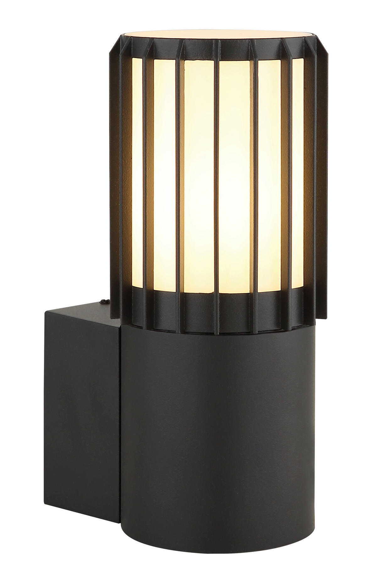 AUSSENLEUCHTE Mervin 9/12,5/20 cm  - Anthrazit/Opal, Design, Kunststoff/Metall (9/12,5/20cm) - Globo