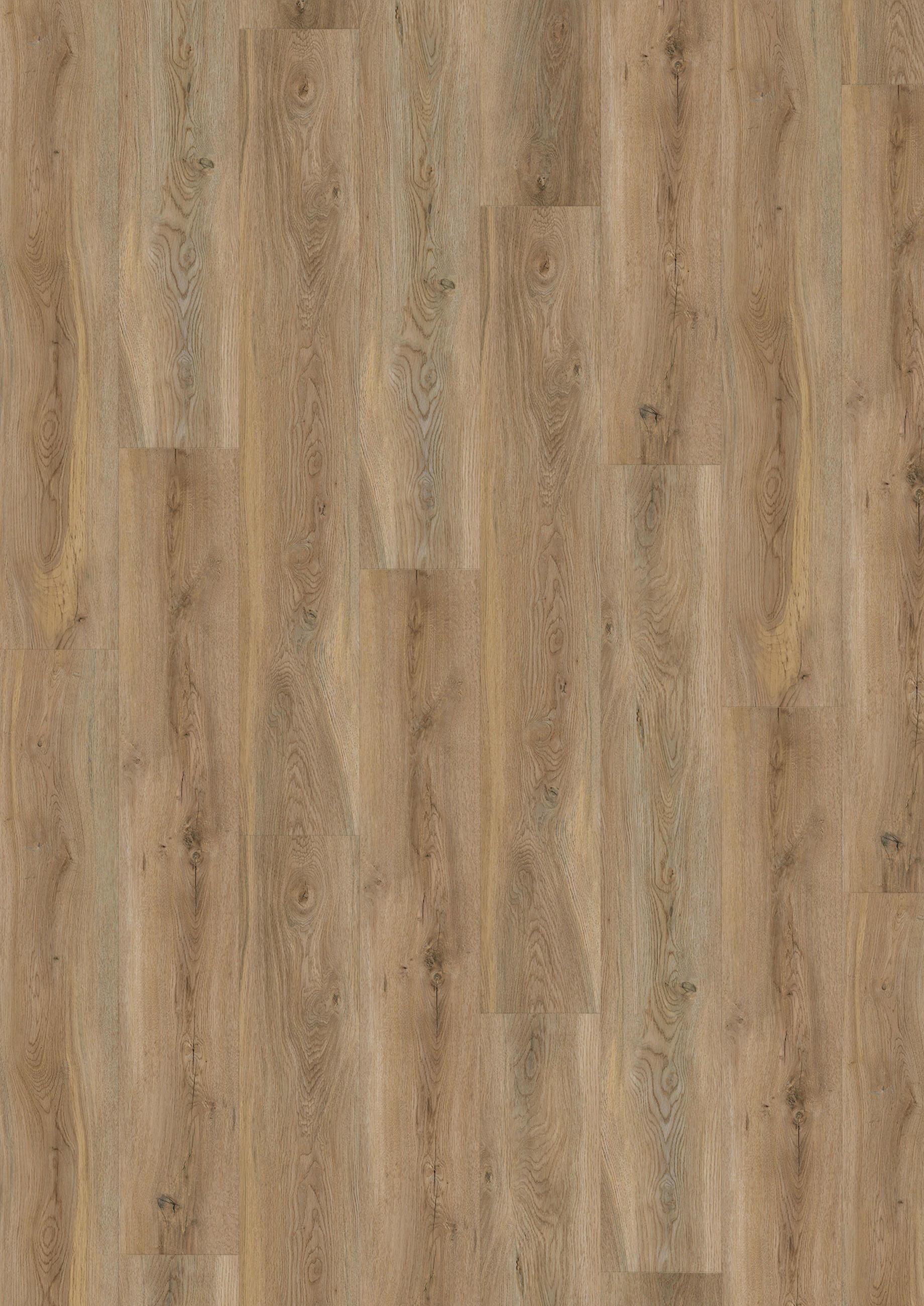 VINYLBODEN SPC 3,5mm  per  m² - Eichefarben, Basics, Kunststoff (18,2/122/0,35cm)