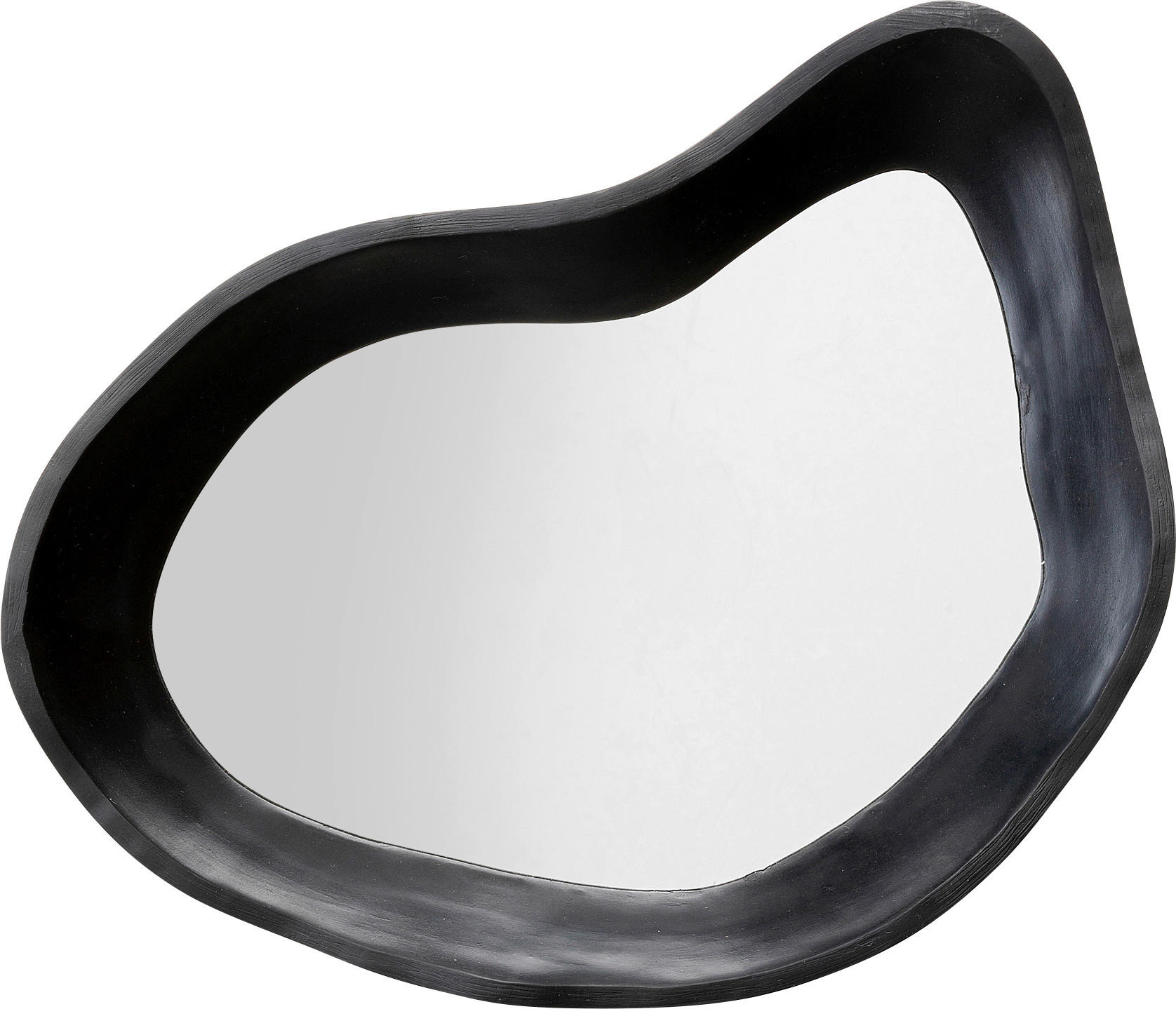 WANDSPIEGEL 32/43/7 cm    in Freiform  - Schwarz, Glas/Kunststoff (32/43/7cm) - Kare-Design