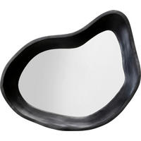 WANDSPIEGEL 32/43/7 cm    in Freiform  - Schwarz, Glas/Kunststoff (32/43/7cm) - Kare-Design