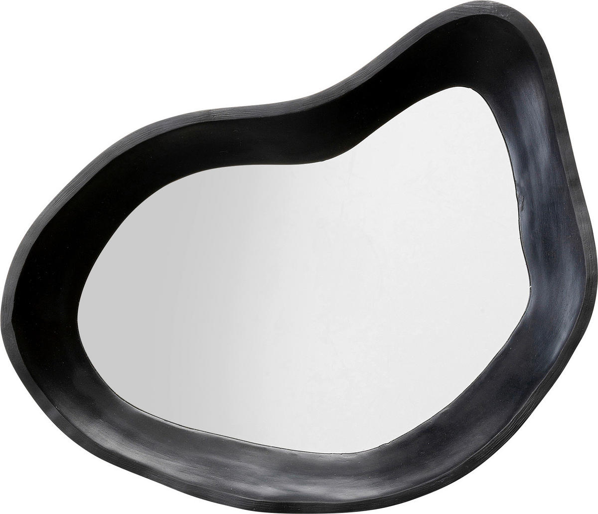 WANDSPIEGEL 32/43/7 cm    in Freiform  - Schwarz, Glas/Kunststoff (32/43/7cm) - Kare-Design