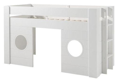 HOCHBETT 90/200 cm Weiß Weiß  - Weiß, MODERN, Holzwerkstoff (90/200cm) - MID.YOU