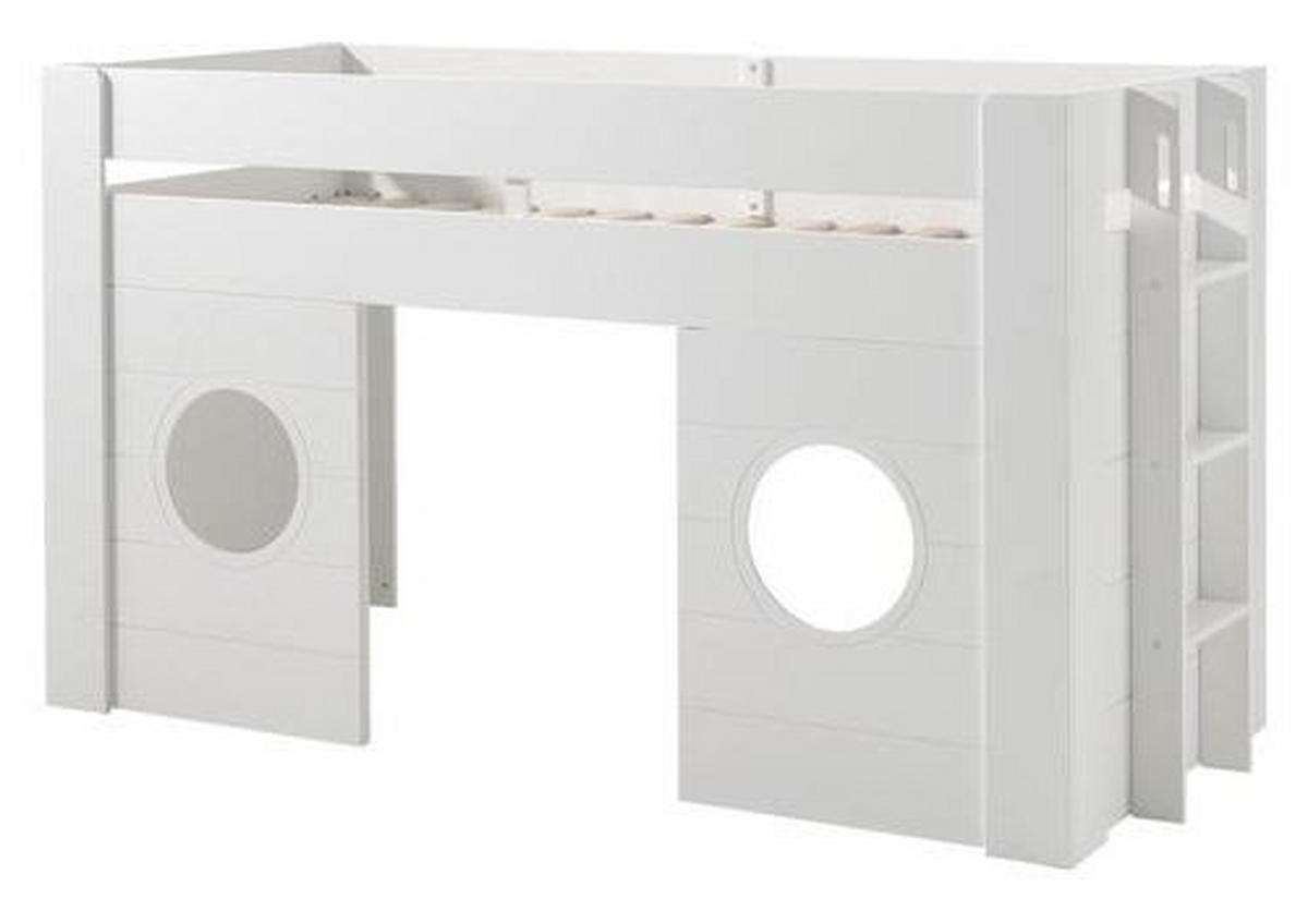 HOCHBETT 90/200 cm Weiß Weiß  - Weiß, MODERN, Holzwerkstoff (90/200cm) - MID.YOU