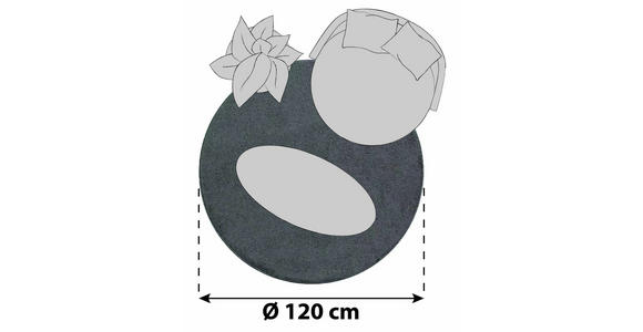 HOCHFLORTEPPICH 120 cm ATA 7000 Hellbraun - Hellbraun, Design, Textil (120cm) - Novel