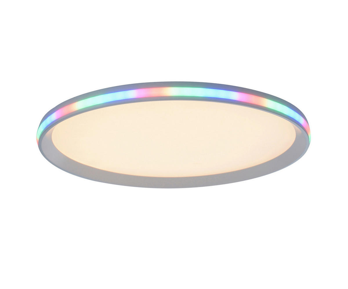 LED-DECKENLEUCHTE 45/45/6 cm  - Weiß, Basics, Kunststoff/Metall (45/45/6cm) - Just Light