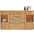 SIDEBOARD Erle massiv gewachst, lackiert, seidenmatt Erlefarben - Erlefarben, KONVENTIONELL, Glas/Holz (165/92,6/41,6cm) - Escando Natürlich Wo