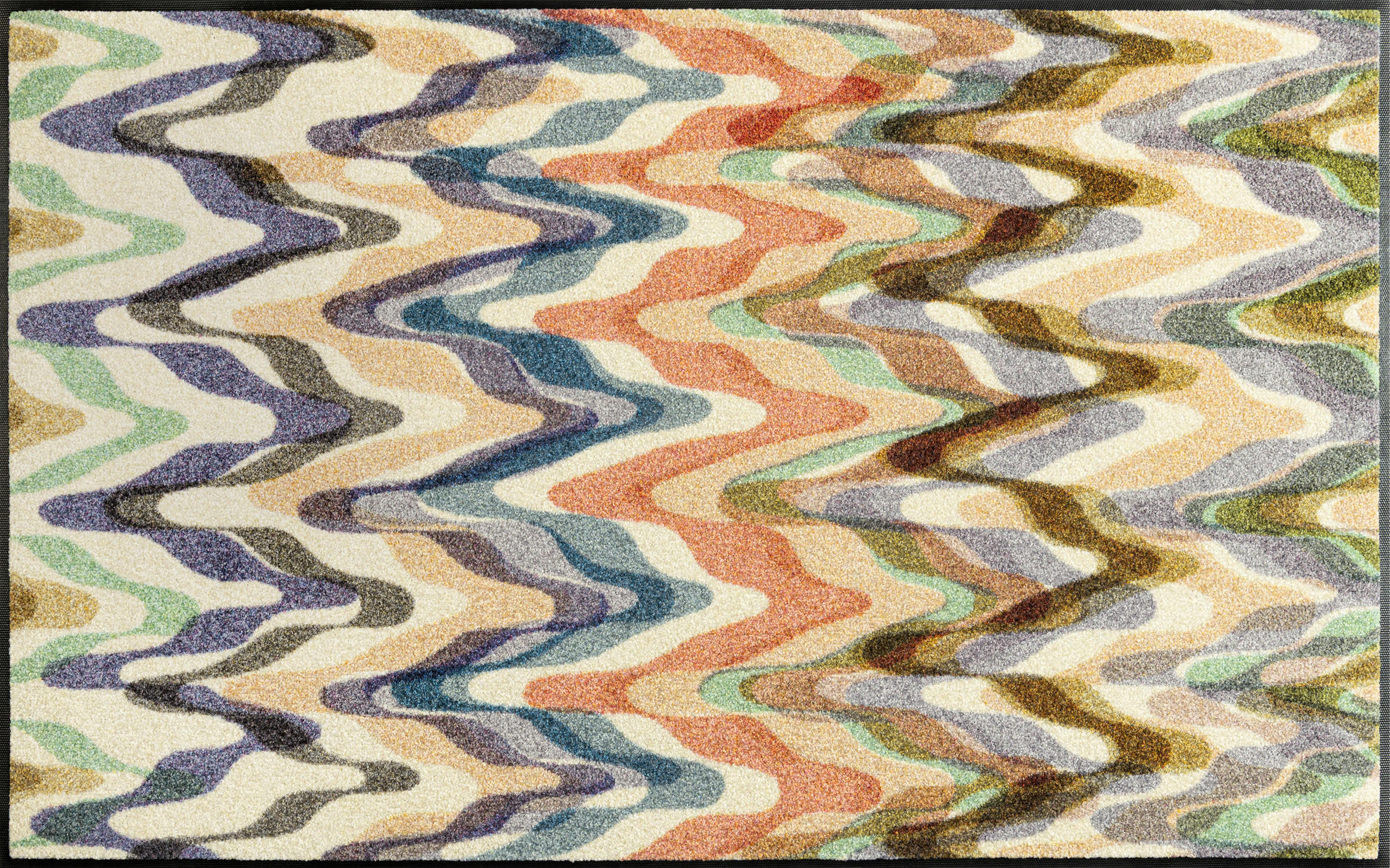 LÄUFER 75/120 cm Easy Current Beige  - Beige, Design, Kunststoff/Textil (75/120cm) - wash+dry