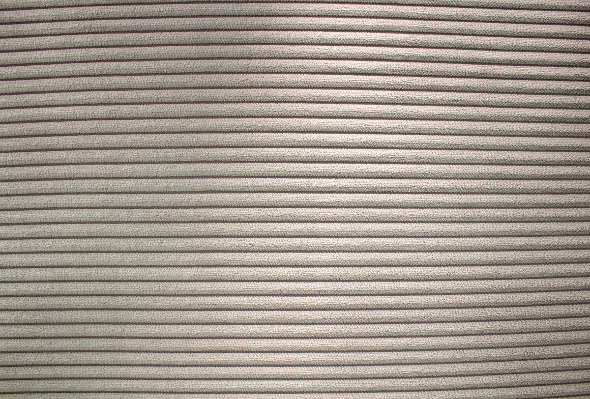 ECKSOFA in Cord Hellgrau  - Silberfarben/Hellgrau, Design, Textil/Metall (250/167cm) - Xora