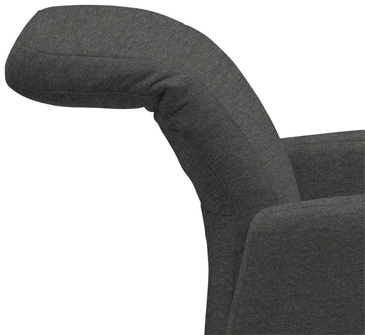 RELAXSESSEL Textil Schwarzbraun  - Schwarzbraun/Alufarben, Design, Textil/Metall (72/109/78cm) - Sedda