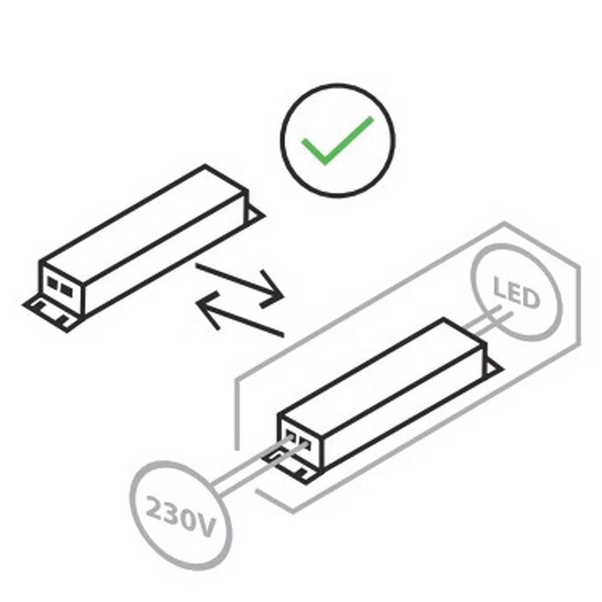 LED STOJACÍ LAMPA, 56/57,5/190 cm - černá, Basics, kov/plast (56/57,5/190cm)