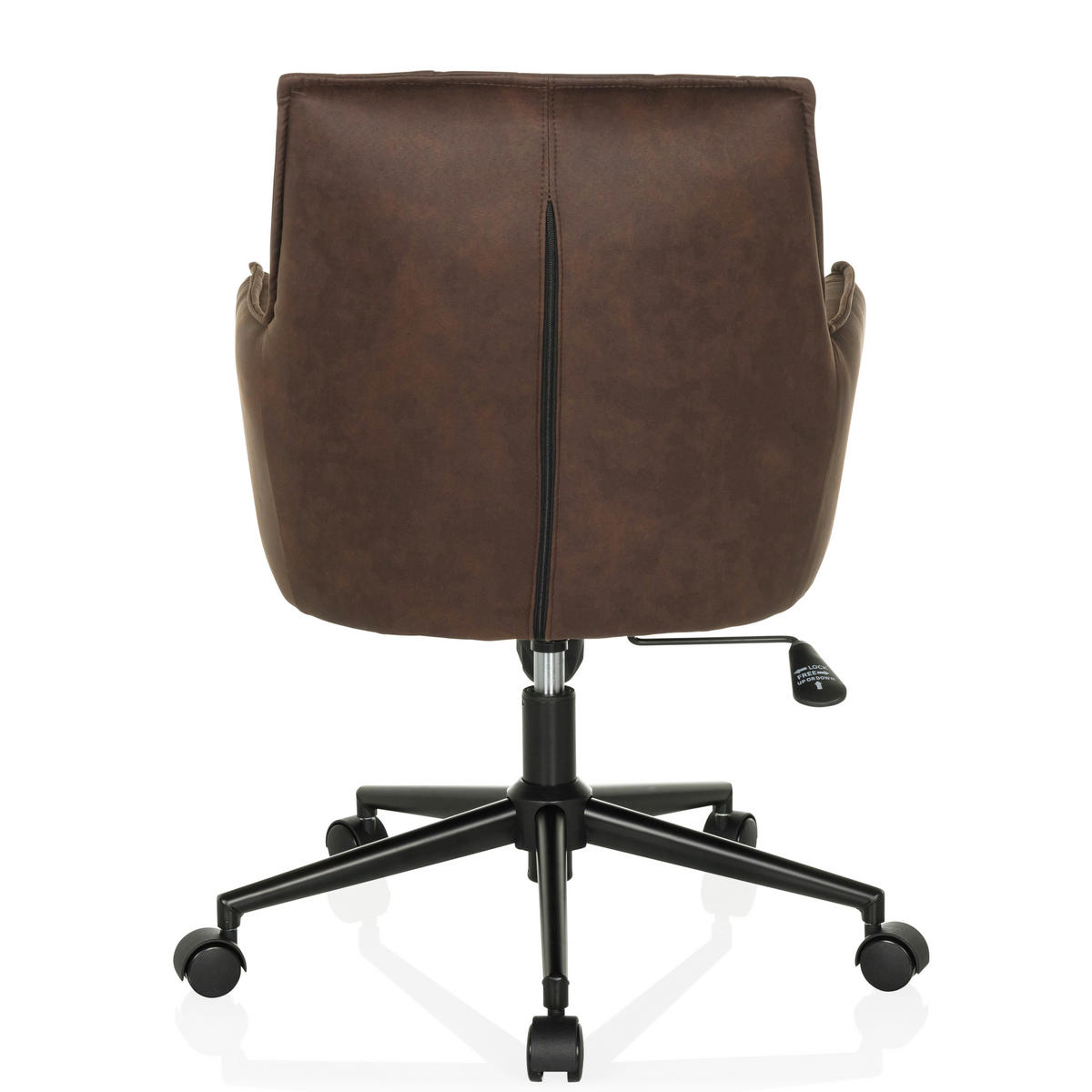 DREHSTUHL Dunkelbraun  - Dunkelbraun/Schwarz, MODERN, Kunststoff/Textil (54/85/70cm) - MID.YOU