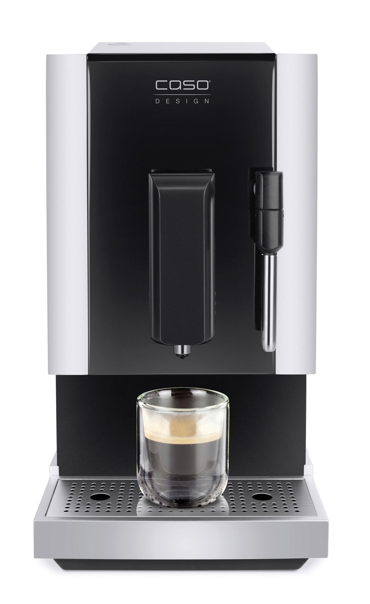 KAFFEEVOLLAUTOMAT  - Silberfarben/Schwarz, Basics (18/33,5/40cm) - CASO Design