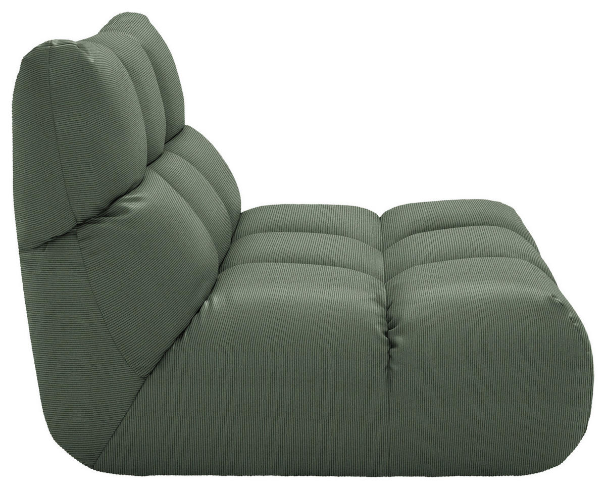 SESSEL Feincord Olivgrün  - Schwarz/Olivgrün, Design, Kunststoff/Textil (112/85/108cm) - Pure Home Lifestyle