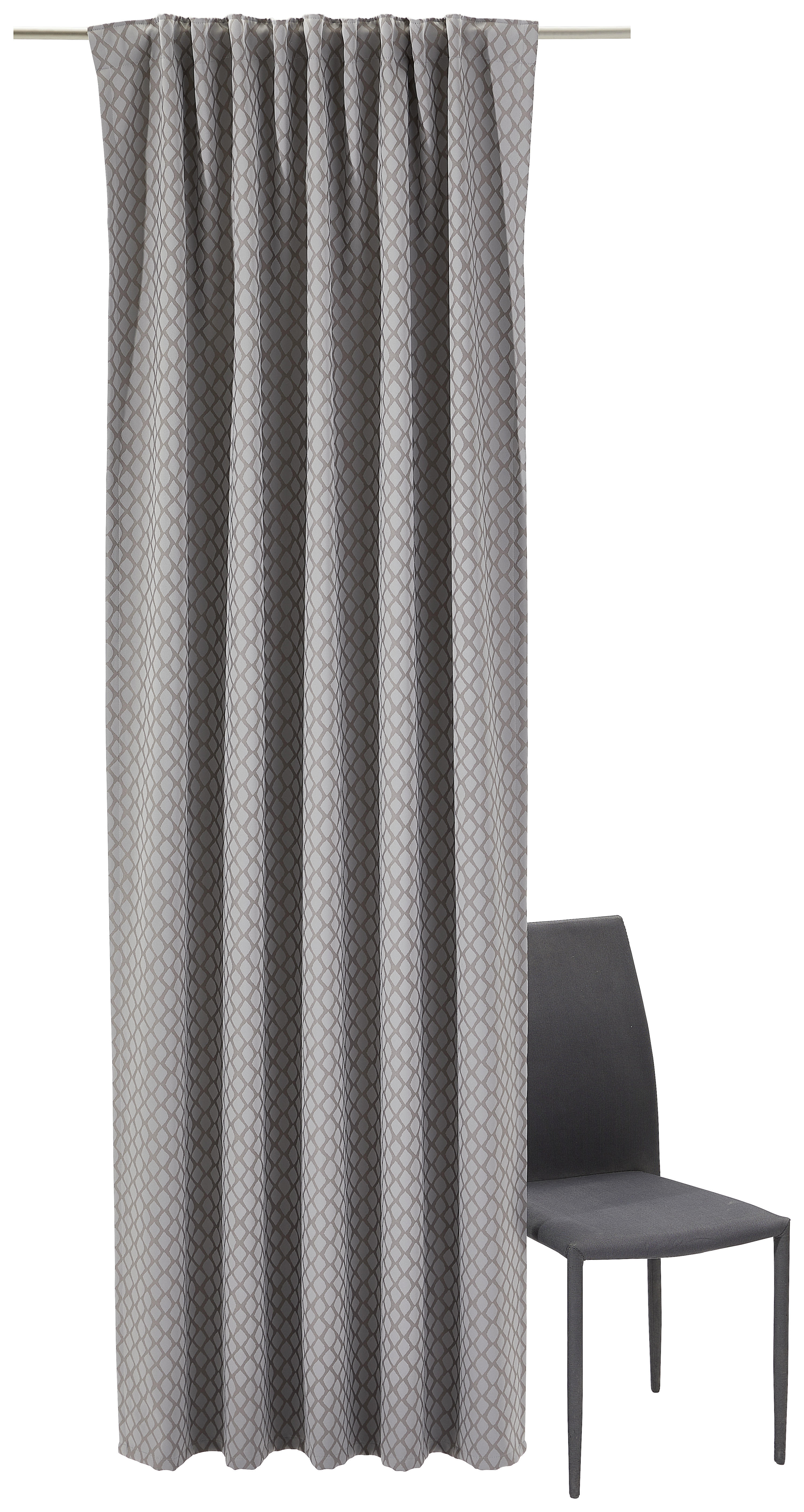 FERTIGVORHANG LUNA blickdicht 140/245 cm   - Grau, KONVENTIONELL, Textil (140/245cm) - Dieter Knoll