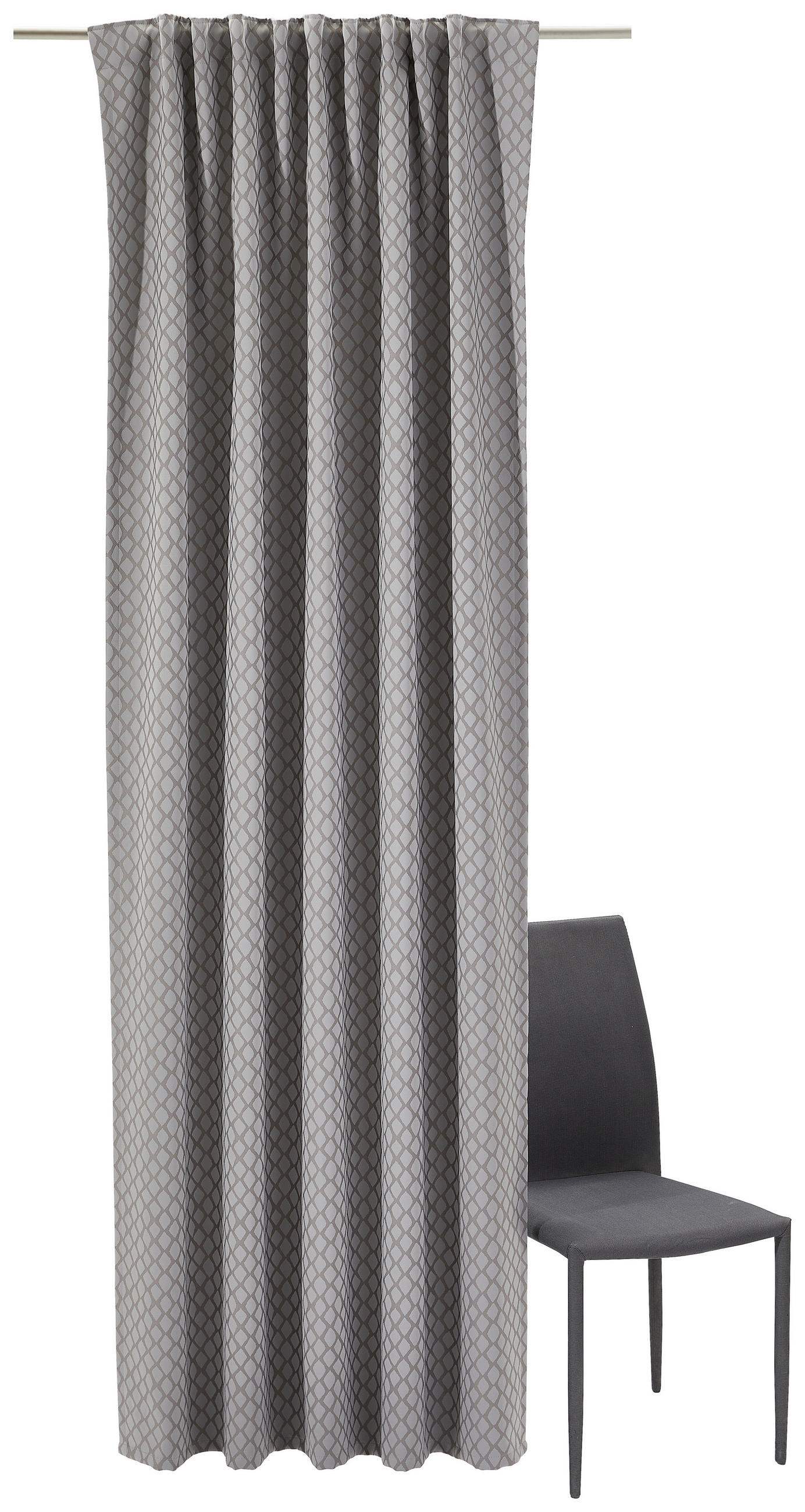 FERTIGVORHANG LUNA blickdicht 140/245 cm - Grau, KONVENTIONELL, Textil (140/245cm) - Dieter Knoll