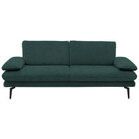 3-SITZER-SOFA in Velours Opal  - Beige/Opal, Design, Textil/Metall (222/89/104cm) - Dieter Knoll