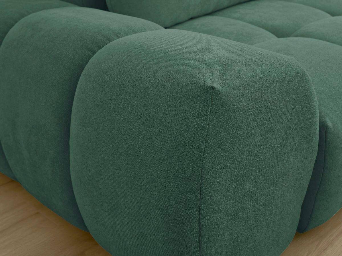 SCHLAFSOFA EVEREST  mit Rücken echt, Armteil links, Armteil rechts Struktur Grün  - Schwarz/Grün, MODERN, Kunststoff/Textil (278/90/115cm)