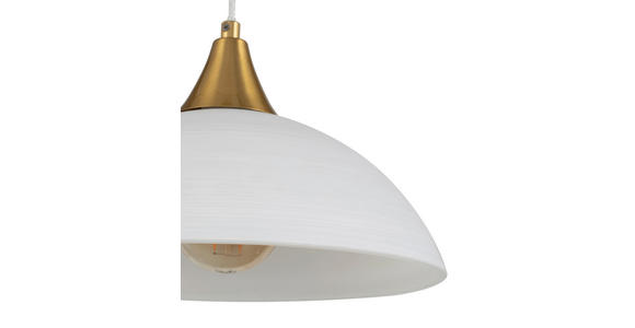 HÄNGELEUCHTE 106/30/150 cm  - Weiß, Trend, Glas/Metall (106/30/150cm) - Novel