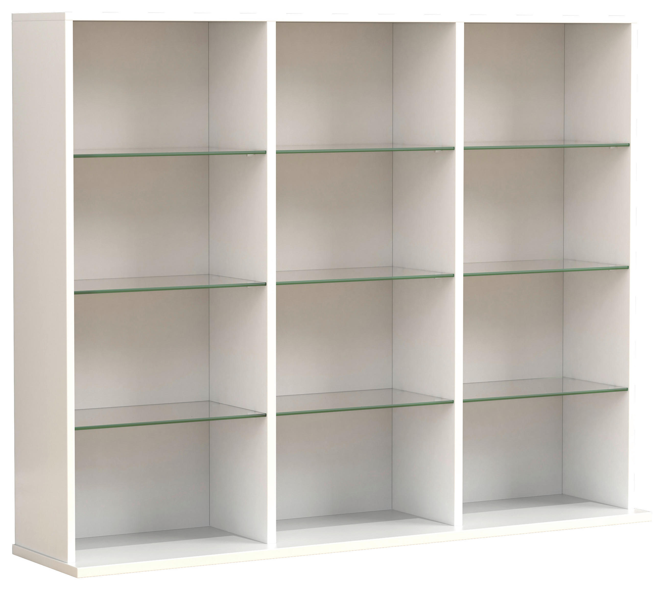 REGAL Weiß  - Weiß, Design, Glas/Holzwerkstoff (102/82/23cm) - MID.YOU